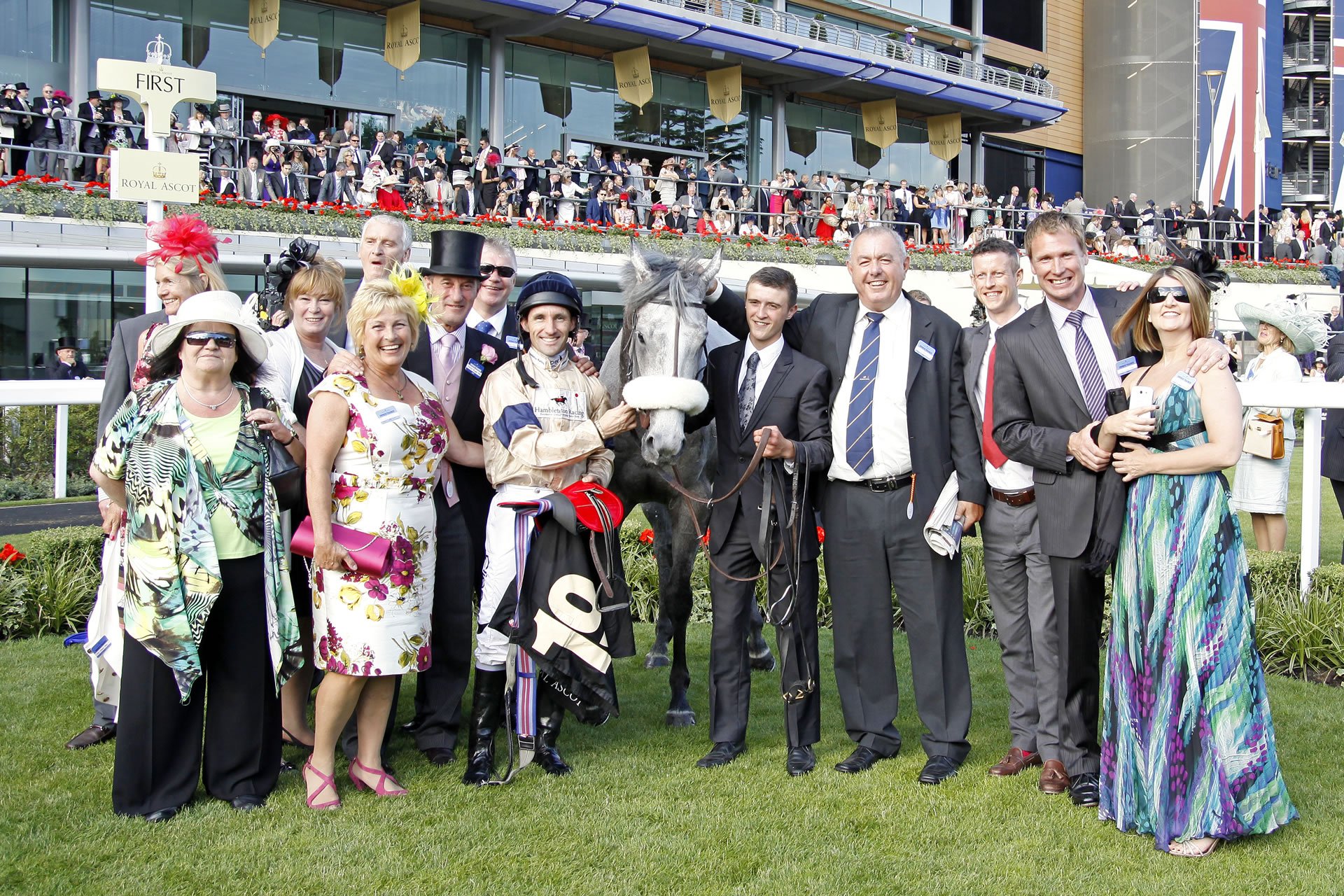 One of Hambleton’s horse racing syndicates winning at Royal Ascot Lightning