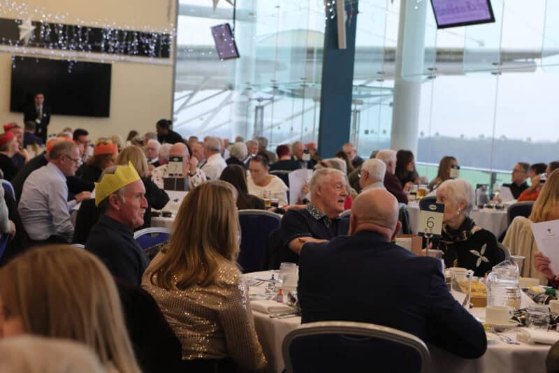 Hambleton Racing Christmas lunch at York Racecourse.