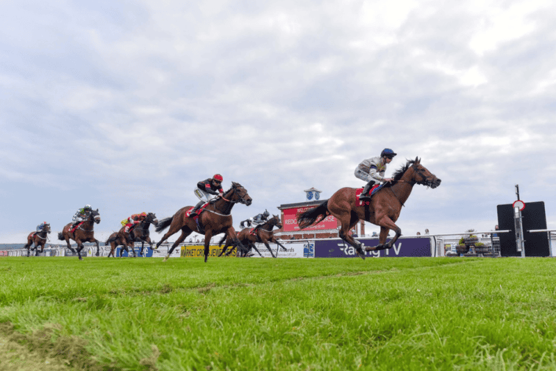 Lord Capulet crosses the line to win at Redcar.