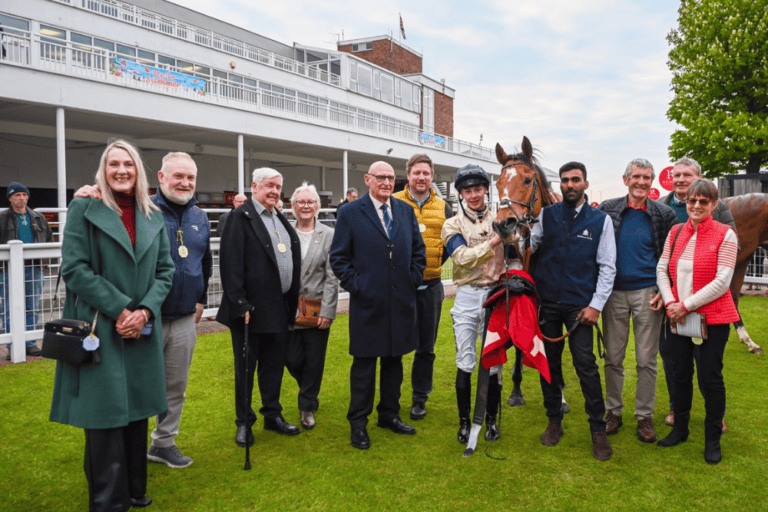 Winning owners with Lord Capulet at Redcar.